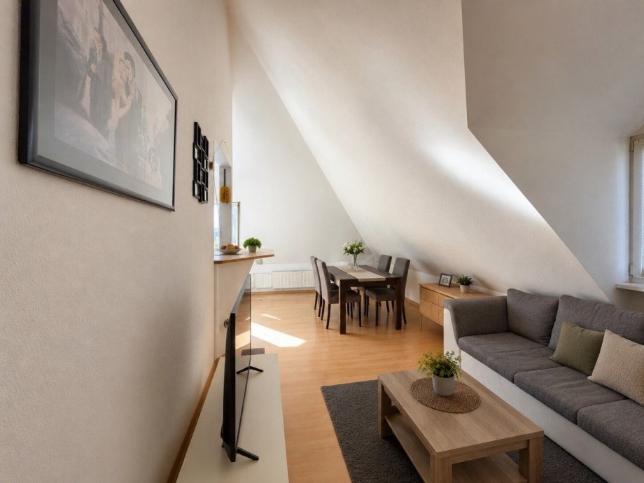 Wohnzimmer Dachgeschosswohnung G�tersloh