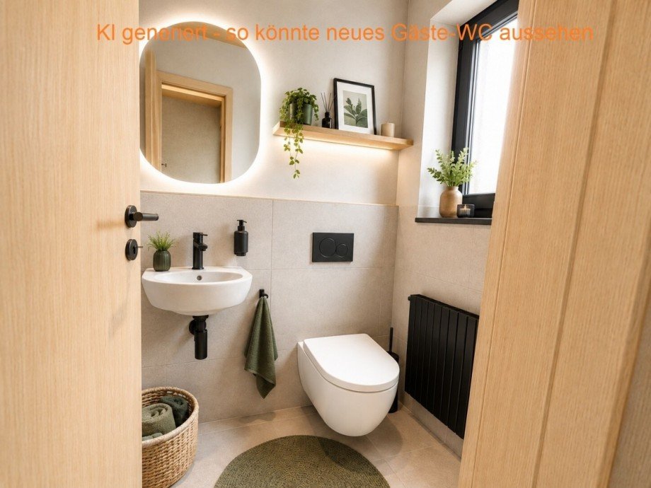 G�ste WC - KI-generiert Reihenmittelhaus G�tersloh