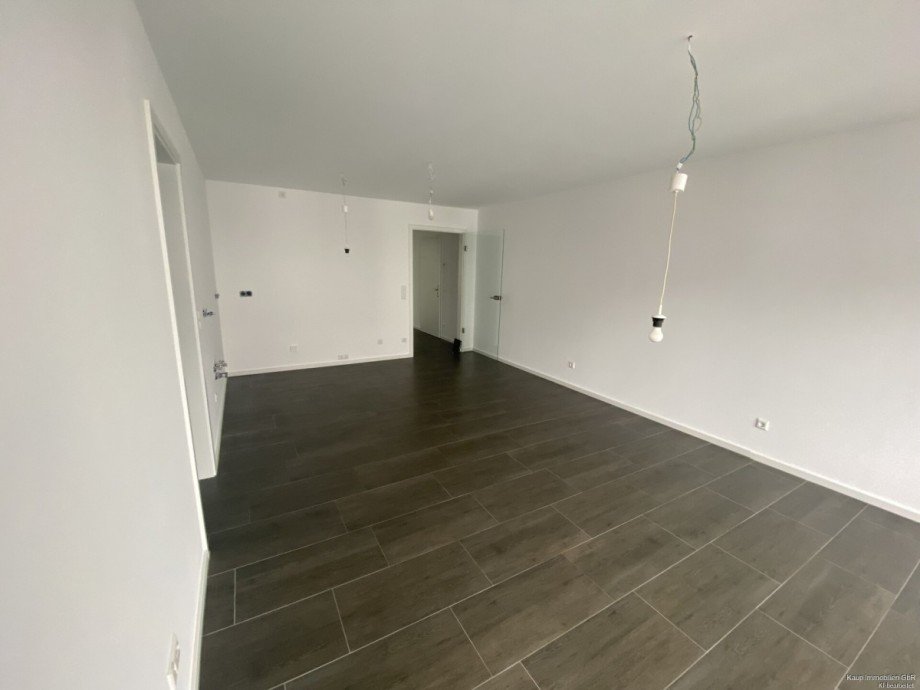 Wohnzimmer mit offener K�che Etagenwohnung G�tersloh