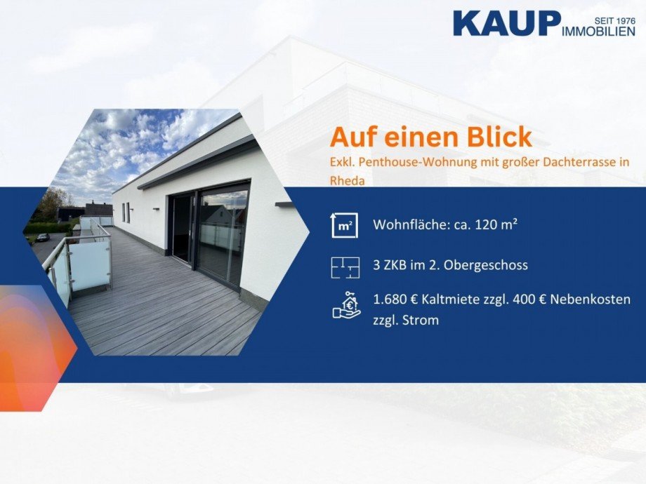 Auf einen Blick Penthousewohnung Rheda-Wiedenbr�ck
