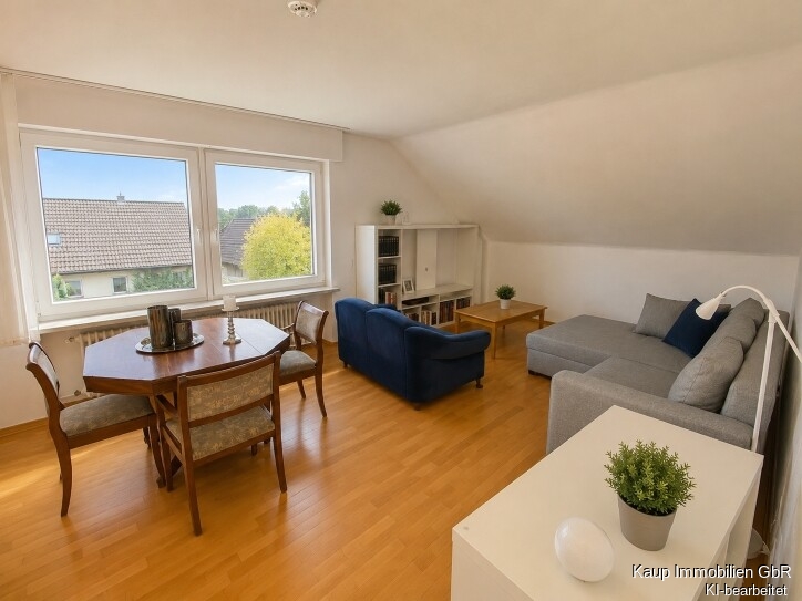 Wohnzimmer Dachgeschosswohnung G�tersloh