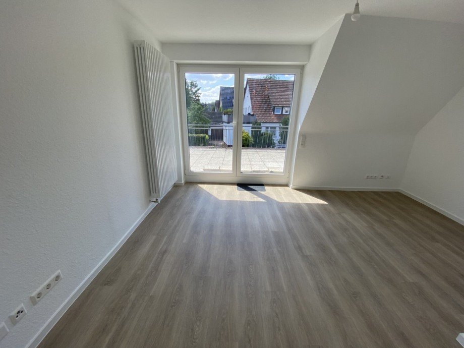 Blick auf die Dachterrasse Etagenwohnung G�tersloh