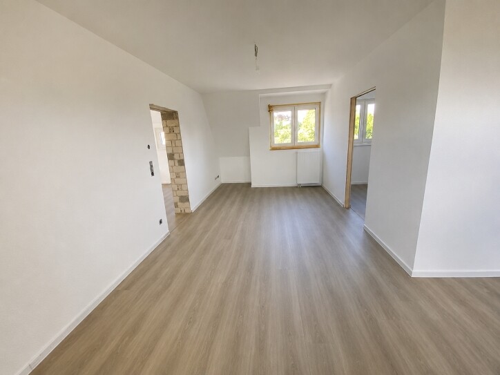 Blick aus dem Wohnzimmer Etagenwohnung G�tersloh